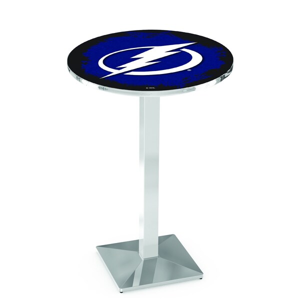 42" Chrome Tampa Bay Lightning Pub Table
